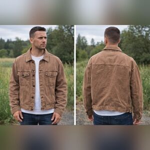 River Island Tan Denim Jacket